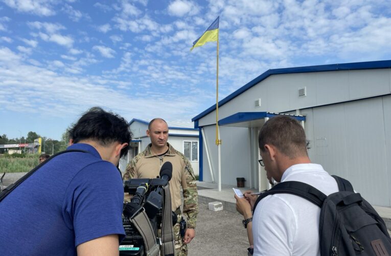 Начальник Обухівської районної військової адміністраціі Олександр ГОМОН зустрів представників іноземних ЗМІ