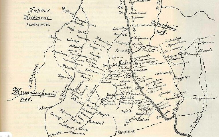 Загадкова мапа Київської губернії: що вона приховує
